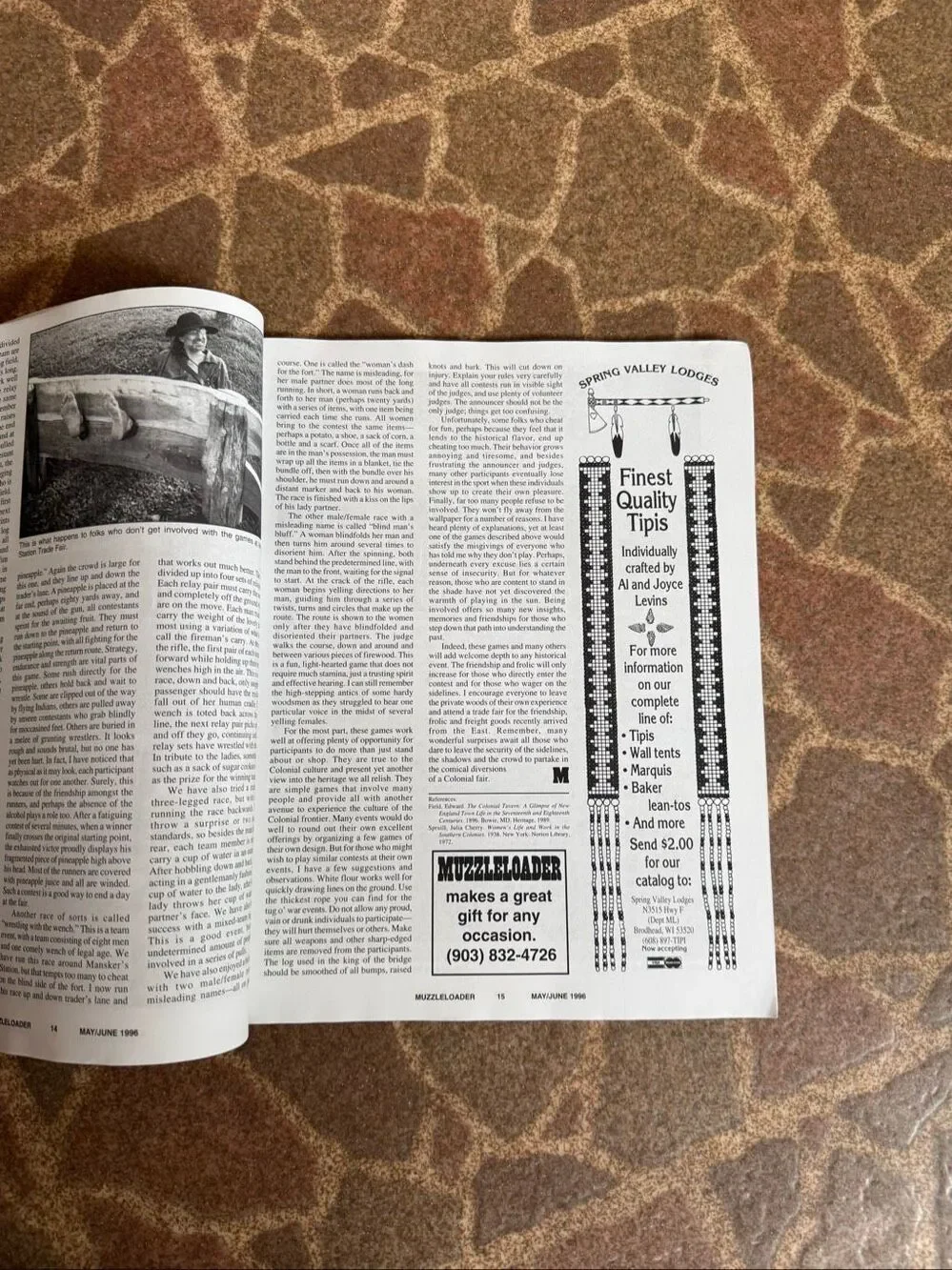 Vintage Muzzleloader Magazine 1996 Black Powder Shooter Historical